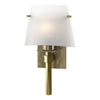 Hubbardton Forge Modern Brass Opal Glass (Gg) Beacon Hall Half Cone Glass Sconce