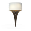 Hubbardton Forge Bronze Flax Shade (Se) Calla Sconce