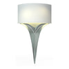 Hubbardton Forge Vintage Platinum Natural Anna Shade (Sf) Calla Sconce