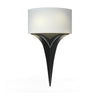 Hubbardton Forge Black Light Grey Shade (Sj) Calla Sconce