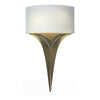 Hubbardton Forge Soft Gold Light Grey Shade (Sj) Calla Sconce