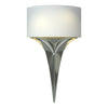 Hubbardton Forge Sterling Natural Anna Shade (Sf) Calla Sconce