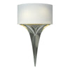 Hubbardton Forge Sterling Light Grey Shade (Sj) Calla Sconce