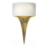 Hubbardton Forge Modern Brass Flax Shade (Se) Calla Sconce