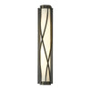 Hubbardton Forge Dark Smoke Opal Glass (Gg) Twine Sconce