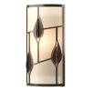 Hubbardton Forge Bronze White Art Glass (Bb) Alison'S Leaves Sconce