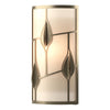 Hubbardton Forge Soft Gold White Art Glass (Bb) Alison'S Leaves Sconce