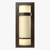 Hubbardton Forge Bronze Opal Glass (Gg) Banded Sconce