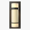 Hubbardton Forge Dark Smoke Opal Glass (Gg) Banded Sconce