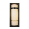 Hubbardton Forge Natural Iron Opal Glass (Gg) Banded Sconce