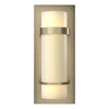 Hubbardton Forge Soft Gold Opal Glass (Gg) Banded Sconce