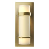 Hubbardton Forge Modern Brass Opal Glass (Gg) Banded Sconce