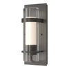 Hubbardton Forge Dark Smoke Seeded Glass With Opal Diffuser (Zs) Torch Indoor Sconce