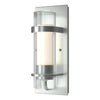 Hubbardton Forge Vintage Platinum Seeded Glass With Opal Diffuser (Zs) Torch Indoor Sconce
