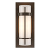 Hubbardton Forge Bronze Opal Glass (Gg) Banded With Bar Sconce