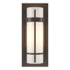 Hubbardton Forge Dark Smoke Opal Glass (Gg) Banded With Bar Sconce