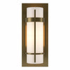 Hubbardton Forge Soft Gold Opal Glass (Gg) Banded With Bar Sconce