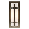 Hubbardton Forge Oil Rubbed Bronze Opal Glass (Gg) Banded With Bar Sconce