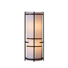 Hubbardton Forge Bronze White Art Glass (Bb) Extended Bars Sconce