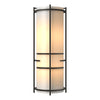 Hubbardton Forge Dark Smoke White Art Glass (Bb) Extended Bars Sconce