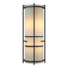 Hubbardton Forge Black Ivory Art Glass (Cc) Extended Bars Sconce