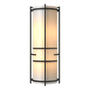 Hubbardton Forge Natural Iron White Art Glass (Bb) Extended Bars Sconce