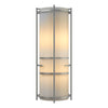 Hubbardton Forge Vintage Platinum Ivory Art Glass (Cc) Extended Bars Sconce