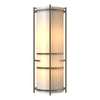 Hubbardton Forge Soft Gold White Art Glass (Bb) Extended Bars Sconce