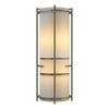 Hubbardton Forge Soft Gold Ivory Art Glass (Cc) Extended Bars Sconce