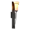 Hubbardton Forge Black Opal Glass (Gg) Banded Wall Torch Sconce