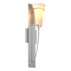 Hubbardton Forge Vintage Platinum Opal Glass (Gg) Banded Wall Torch Sconce