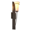 Hubbardton Forge Oil Rubbed Bronze Opal Glass (Gg) Banded Wall Torch Sconce