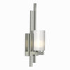 Hubbardton Forge Sterling Opal Glass (Gg) Ondrian 1 Light Sconce