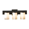 Hubbardton Forge Bronze Opal Glass (Gg) Ondrian 3 Light Horizontal Sconce