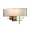 Hubbardton Forge Bronze Brass Flax Shade (Se) Cosmo Sconce