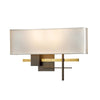 Hubbardton Forge Bronze Brass Natural Anna Shade (Sf) Cosmo Sconce