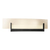 Hubbardton Forge Black White Art Glass (Bb) Axis Sconce