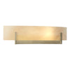 Hubbardton Forge Soft Gold Amber Swirl Glass (Aa) Axis Sconce