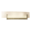 Hubbardton Forge Soft Gold White Art Glass (Bb) Axis Sconce