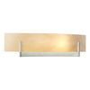 Hubbardton Forge Sterling Amber Swirl Glass (Aa) Axis Sconce