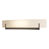 Hubbardton Forge Bronze White Art Glass (Bb) Axis Large Sconce