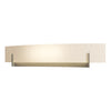 Hubbardton Forge Soft Gold White Art Glass (Bb) Axis Large Sconce