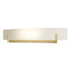 Hubbardton Forge Modern Brass Opal Glass (Gg) Axis Large Sconce