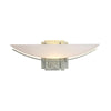 Hubbardton Forge Vintage Platinum Opal Glass (Gg) Oval Impressions Sconce