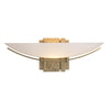 Hubbardton Forge Soft Gold Opal Glass (Gg) Oval Impressions Sconce