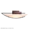 Hubbardton Forge Bronze Opal Glass (Gg) Oval Ondrian Sconce