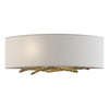 Hubbardton Forge Modern Brass Light Grey Shade (Sj) Brindille Sconce