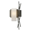 Hubbardton Forge Natural Iron Opal Glass (Gg) Brindille Sconce