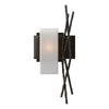 Hubbardton Forge Oil Rubbed Bronze Opal Glass (Gg) Brindille Sconce