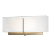 Hubbardton Forge Soft Gold Natural Anna Shade (Sf) Exos Square Sconce